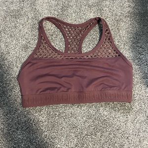 PINK Victoria’s Secret Ultimate Sports Bra See Through Back Dusty Pink